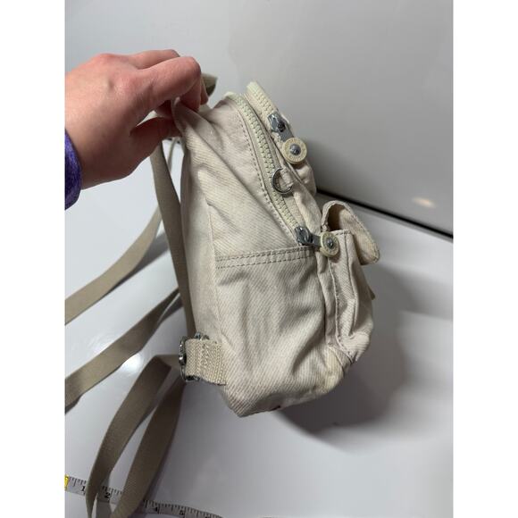 Kipling small backpack purse floral drawstring, 8x10x4, for both girls & women - Picture 6 of 12